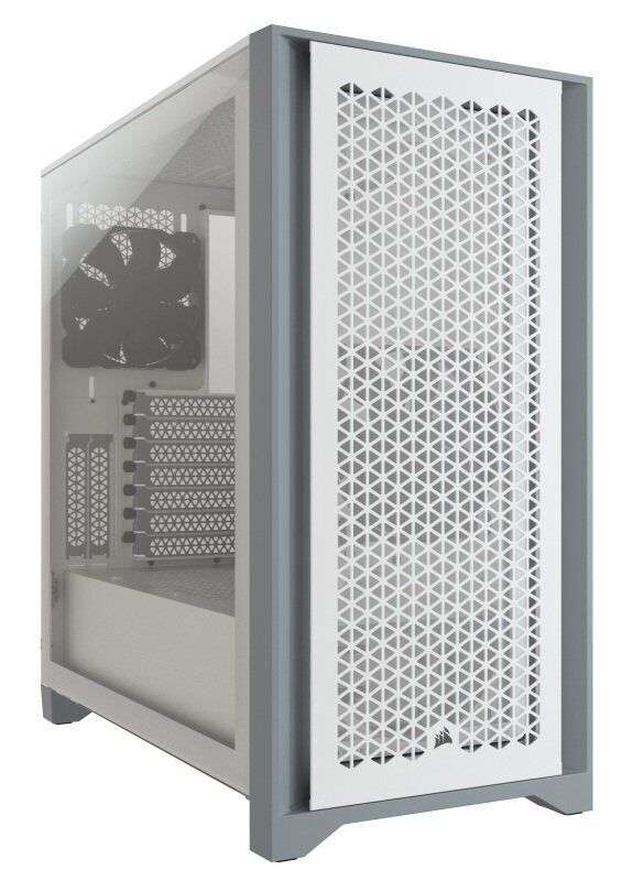 Corsair 4000D Airflow Tempered Glass Mid-Tower - White w.code via App at Ebuyer UK Store
