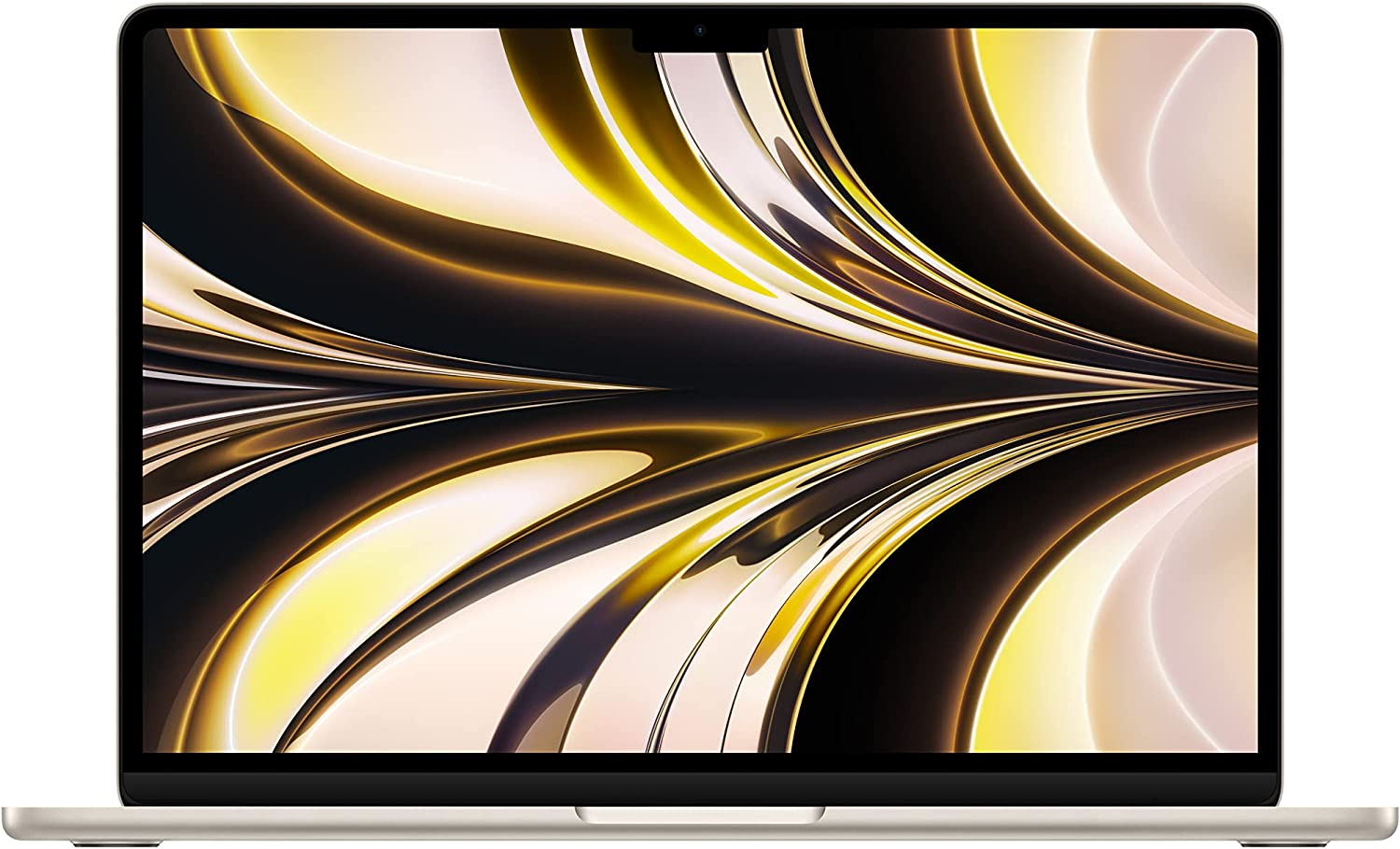 2022 Apple MacBook Air Laptop with M2 Chip: 13.5-inch Liquid Retina Display, 8GB RAM, 256GB SSD Storage, Backlit Keyboard, 1080p FaceTime HD Camera. Available for iPhone and iPad; Starlight